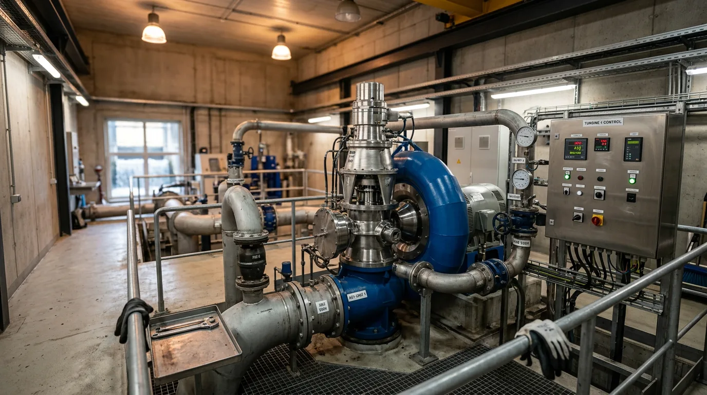Turbine im Maschinenhaus